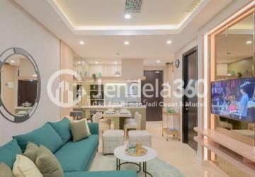 Living Room Low Floor 3BR Apartment with City View at Sudirman Suites Jakarta