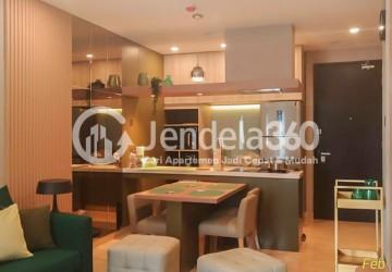 Living Room Low Floor 3BR Apartment with City View at Sudirman Suites Jakarta