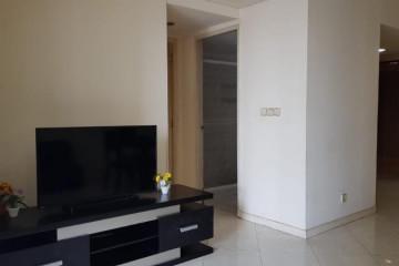 Living Room Trendy 2BR Apartment High Floor with Pool View at Taman Anggrek Condominium Apartment