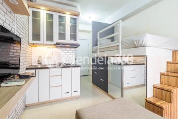 Kitchen Green Pramuka City Apartment Studio Fully Furnished