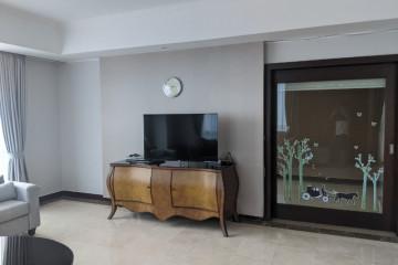 Living Room 3BR Casablanca Apartment at Tower 2