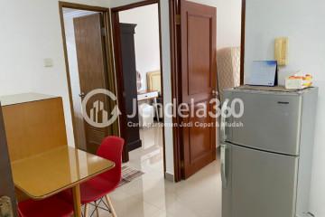 Living Room Homey 2BR Apartment Low Floor with City View at Mediterania Gajah Mada Apartment