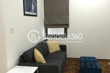 Living Room 1BR Apartment with City View at Lavenue Apartment