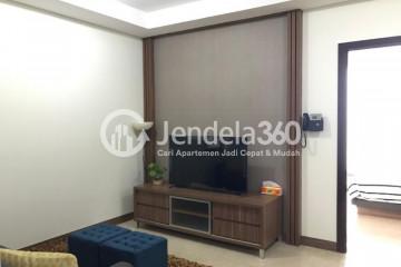 Living Room 1BR Apartment with City View at Lavenue Apartment