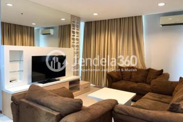 Living Room 2BR Apartment with City View at Thamrin Residence Apartment