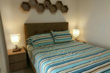 Bedroom Well Furnished 1BR Apartment Middle Floor with City View at Cosmo Terrace - Jakarta Residence Thamrin City