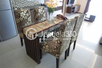 Dining Room Restful 3BR Apartment Middle Floor with City View at Thamrin Residence Apartment