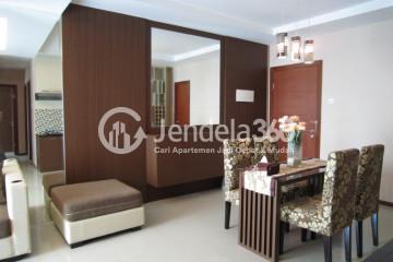 Dining Room Restful 3BR Apartment Middle Floor with City View at Thamrin Residence Apartment