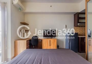 Bedroom High Floor Studio Apartment with City View at Taman Melati Margonda Apartment