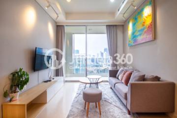 Living Room The Elements Kuningan Apartment 2BR Tower Harmony