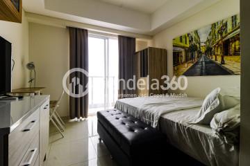 Bedroom Trendy, Fully Furnished Studio Apartment with Toll Road View at Sedayu City Apartment