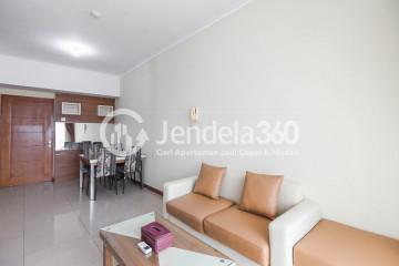 Living Room Middle Floor 3BR Apartment with City View at Marbella Kemang Residence Apartment
