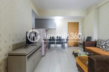 Living Room Spacious 2BR Apartment Middle Floor with City View at Gading Green Hill Apartment