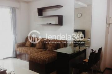 Living Room Middle Floor 2BR Apartment with City View at Thamrin Residence Apartment