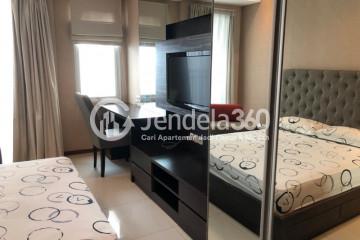 Bedroom High Floor Studio Apartment with City View at Thamrin Executive Residence