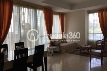 Living Room Essence Darmawangsa Apartment 3BR Fully Furnished