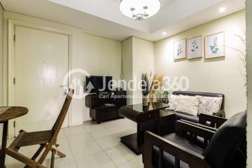 Living Room Modern 1BR High Floor Apartment with Bohemian Vibe at Cosmo Terrace - Jakarta Residence Thamrin City