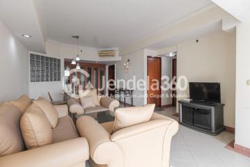 Living Room Lovely 2BR Apartment High Floor with City View at Taman Anggrek Condominium Apartment