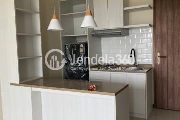 Kitchen Cozy 2BR Apartment Middle Floor with City View at Metro Garden Apartment