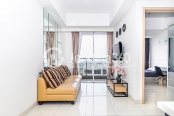 Living Room 2BR Apartment with City View at Sedayu City Apartment