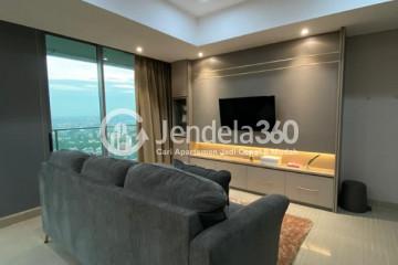 Living Room Low Floor 2BR Apartment with City View at Hillcrest House Apartment