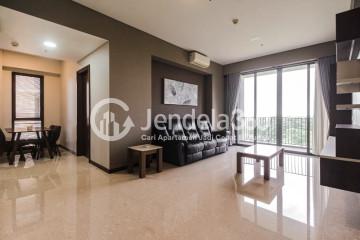 Living Room 2BR Apartment Near AEON BSD at Condominium Marigold Navapark BSD