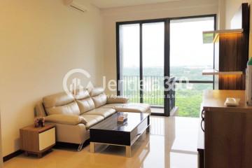 Living Room Middle Floor 2BR Apartment with City View at Condominium Marigold Navapark Apartment