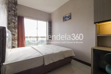 Bedroom Comfortable 1BR Apartment Middle Floor with City View at Scientia Residence Summarecon Serpong