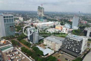 Balcony High Floor Studio Apartment with City View at Tree Park BSD