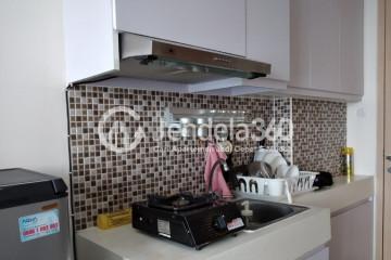 Kitchen High Floor Studio Apartment with City View at Tree Park BSD