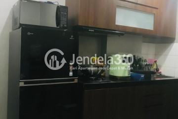 Kitchen Compact Studio Apartment Low Floor with Pool View at Paragon Village Apartment