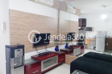 Living Room 1BR Cosmo Mansion - Jakarta Residence Thamrin City Apartment at Middle Floor