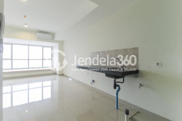 Kitchen Spotless Studio Apartment Middle Floor with City View at Orange County Lippo Cikarang