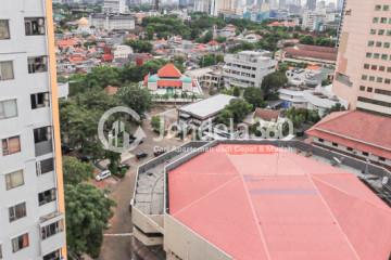 Balcony Restful 2BR Apartment Middle Floor with City View at Menteng Square Apartment