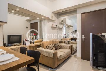 Living Room 2BR Apartment with city View at Puri Park View Apartment