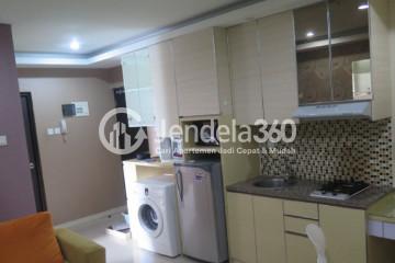 Kitchen Well Furnished 1BR Apartment Low Floor with City View at Tamansari Semanggi Apartment