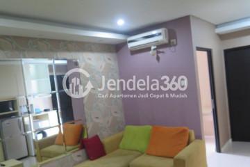 Living Room Well Furnished 1BR Apartment Low Floor with City View at Tamansari Semanggi Apartment