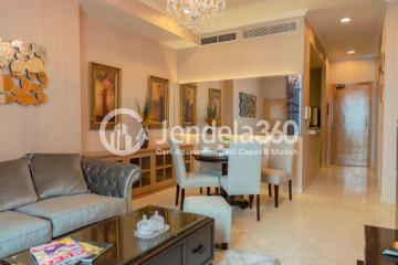 Living Room Excellent 2BR Apartment Low Floor with City View at Senayan Residence