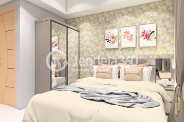 Bedroom High Floor Studio Apartment with City View at Sedayu City Apartment