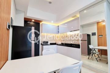 Kitchen Restful 1BR Apartment Low Floor with City View at Southgate Residence