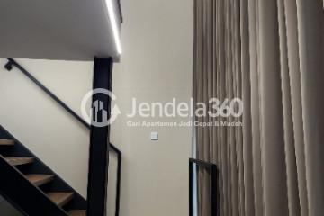 Living Room High Floor 1BR Apartment with City View at Biz Loft Karawaci