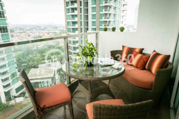 Balcony 3BR Kemang Village Apartment at Tower Tiffany