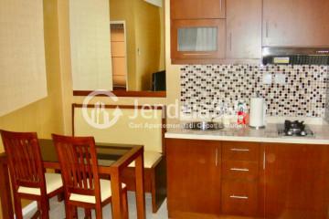 Kitchen Strategic Location 2BR Apartment Middle Floor with City View at Cosmo Terrace - Jakarta Residence Thamrin City