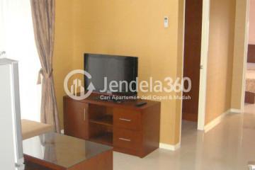 Living Room Strategic Location 2BR Apartment Middle Floor with City View at Cosmo Terrace - Jakarta Residence Thamrin City