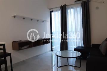 Living Room Relaxed 2BR Apartment Low Floor with City View at Sky House BSD Apartment