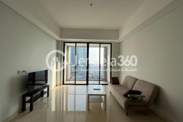 Living Room 2BR Apartment with City View at Southgate Residence