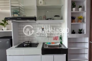 Kitchen 1BR Apartment with City View at Transpark Juanda Apartment