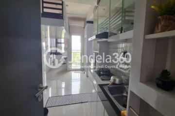 Kitchen 1BR Apartment with City View at Transpark Juanda Apartment