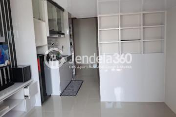 Living Room 1BR Apartment with City View at Transpark Juanda Apartment