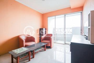 Living Room 2BR Apartment with City View at Green Central City Apartment